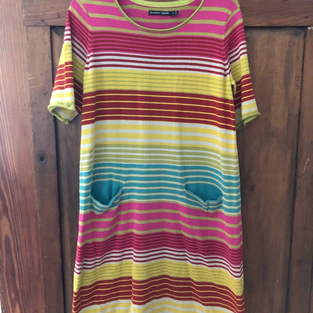 Gudrun Sjoden organic cotton striped knit dress